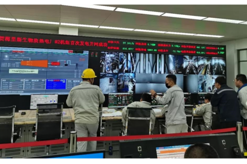 梅里斯区实现零碳热力全覆盖，，，，，齐齐哈bat365环境能源农林生物质热电联产项目二号机组并网成功